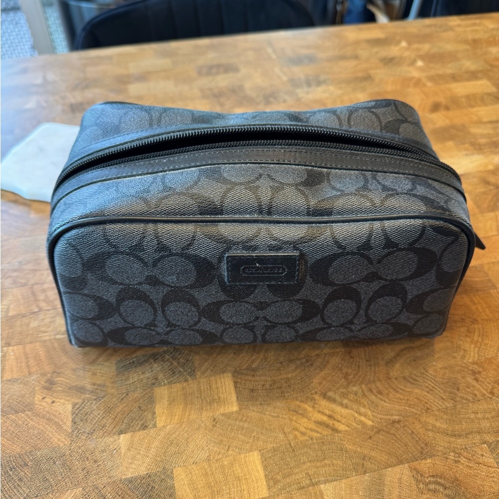 Coach Men's Black Toiletry Bag